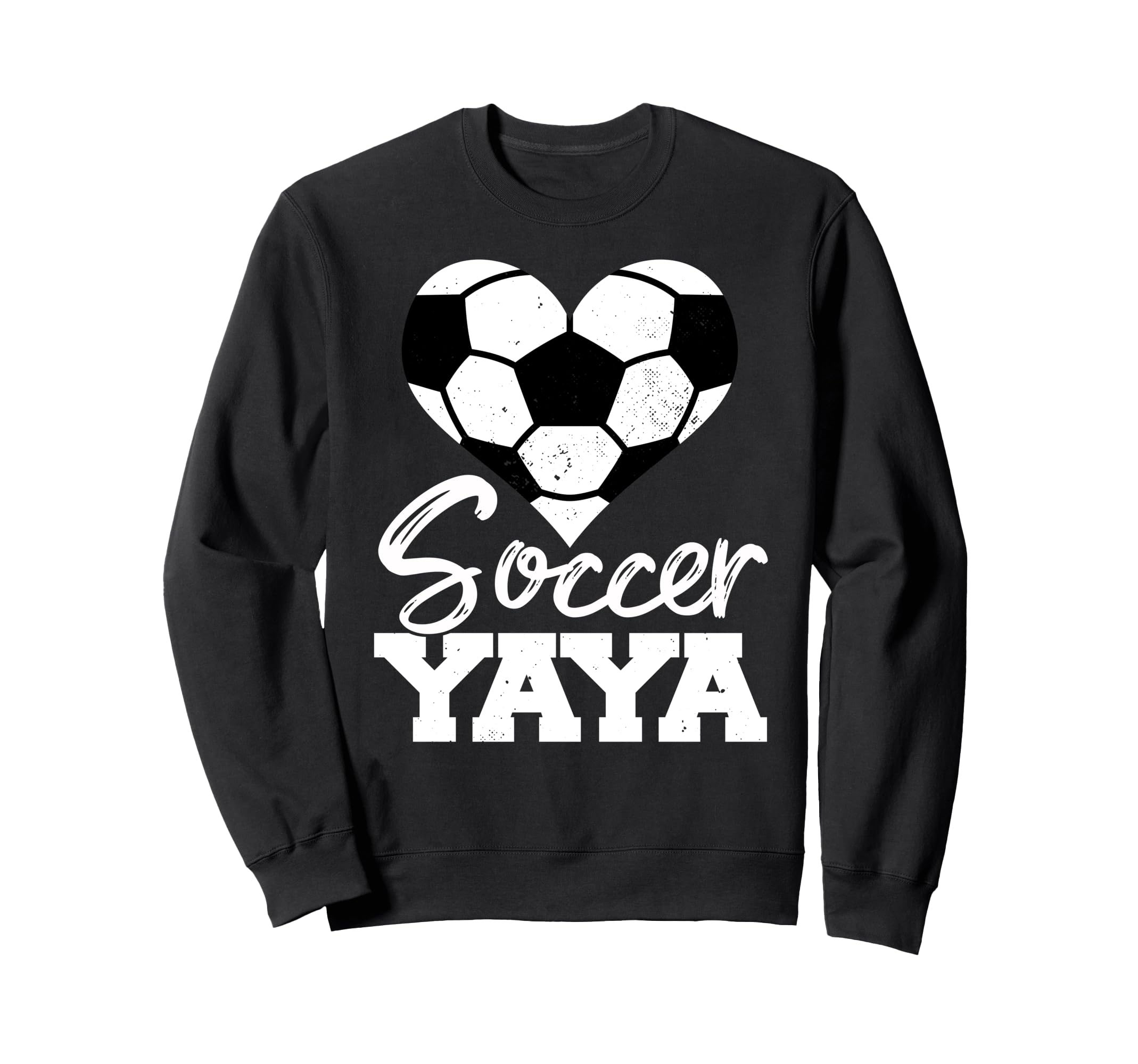 Soccer Yaya Heart Funny Heartfelt Sweatshirt - Unique Graphic Men Women