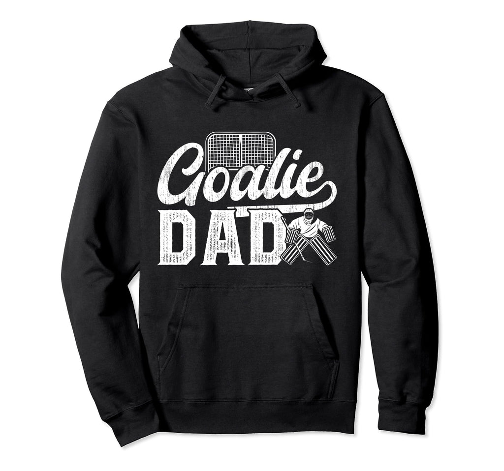 Ice Hockey Goalie Dad Hockey Goalkeeper Hoodie - Unique Graphic for Adults