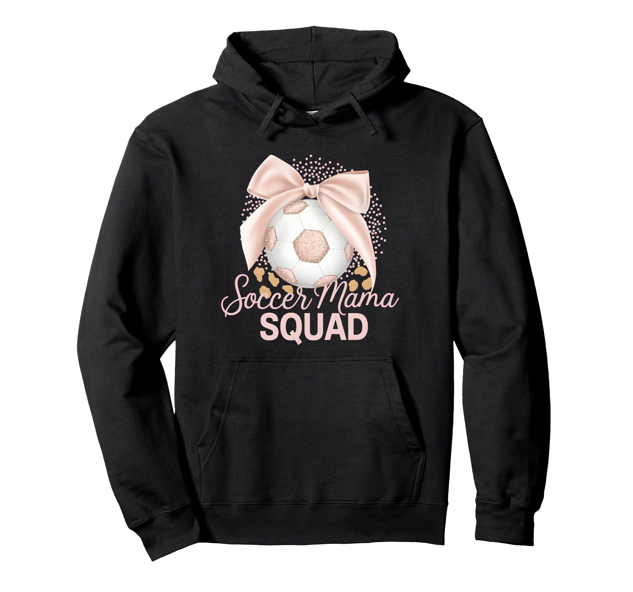Soccer Mama Squad Coquette Sideline Hoodie - Minimalist Print for Adults