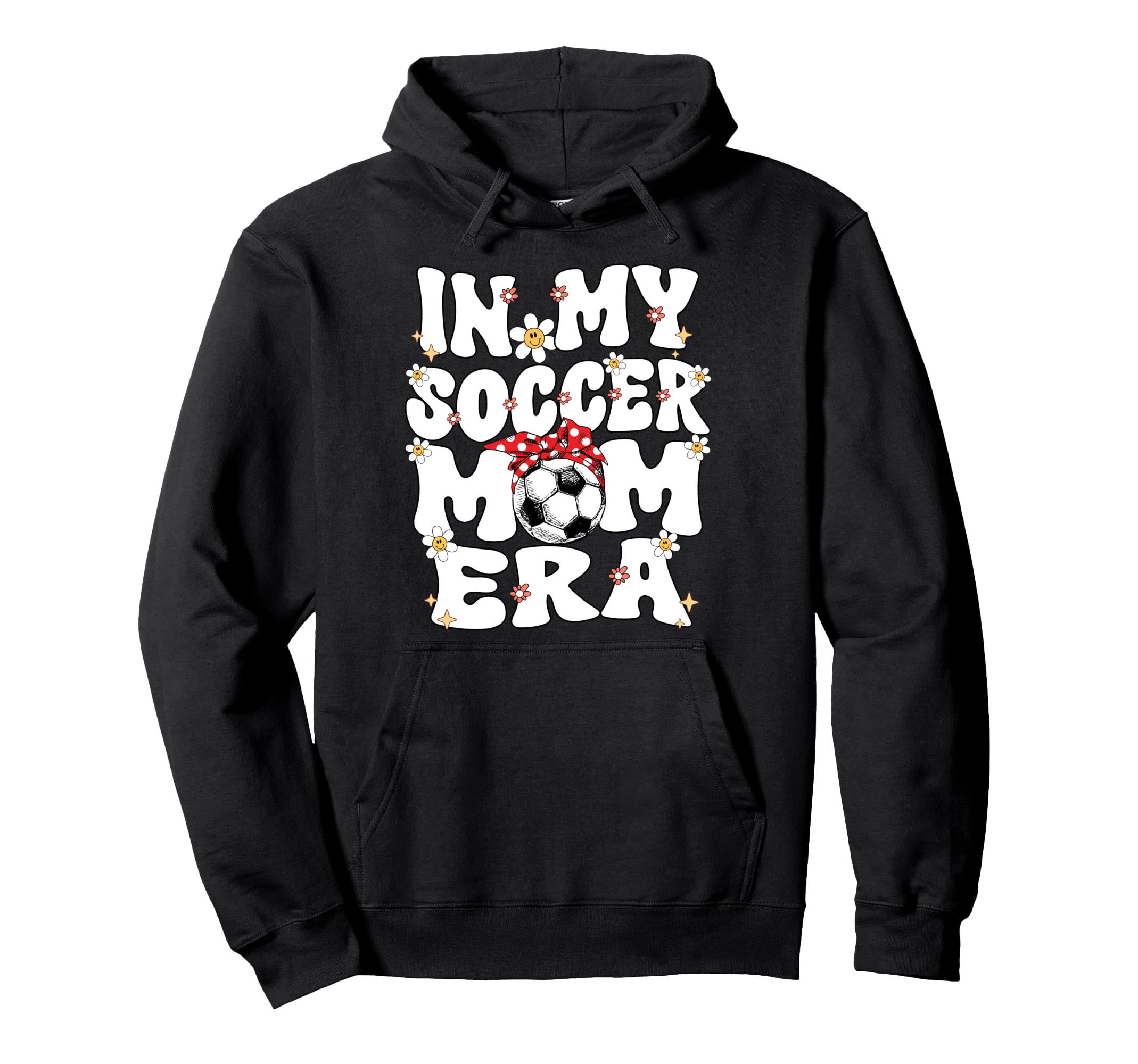 My Soccer Mom Era Groovy Soccer Mom Life Hoodie - Trendy Graphic Unisex