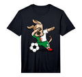 Dabbing Dog Algeria Soccer Jersey T-Shirt - Minimalist Print for Adults