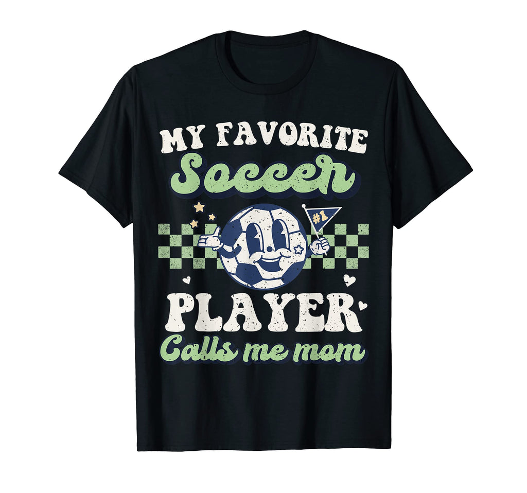 My Favorite Soccer Player Calls Me Mom T-Shirt - Minimalist Print Unisex