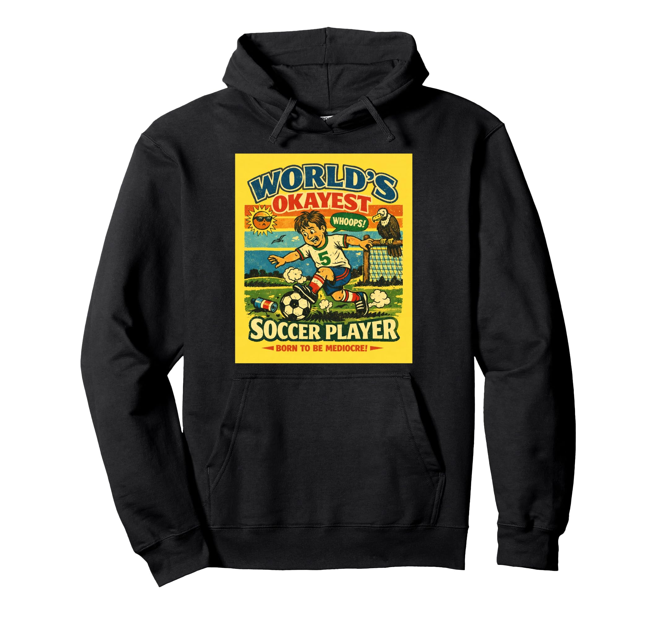 Soccer Okayest Player Foodball Futbal Hoodie - Minimalist Print Unisex