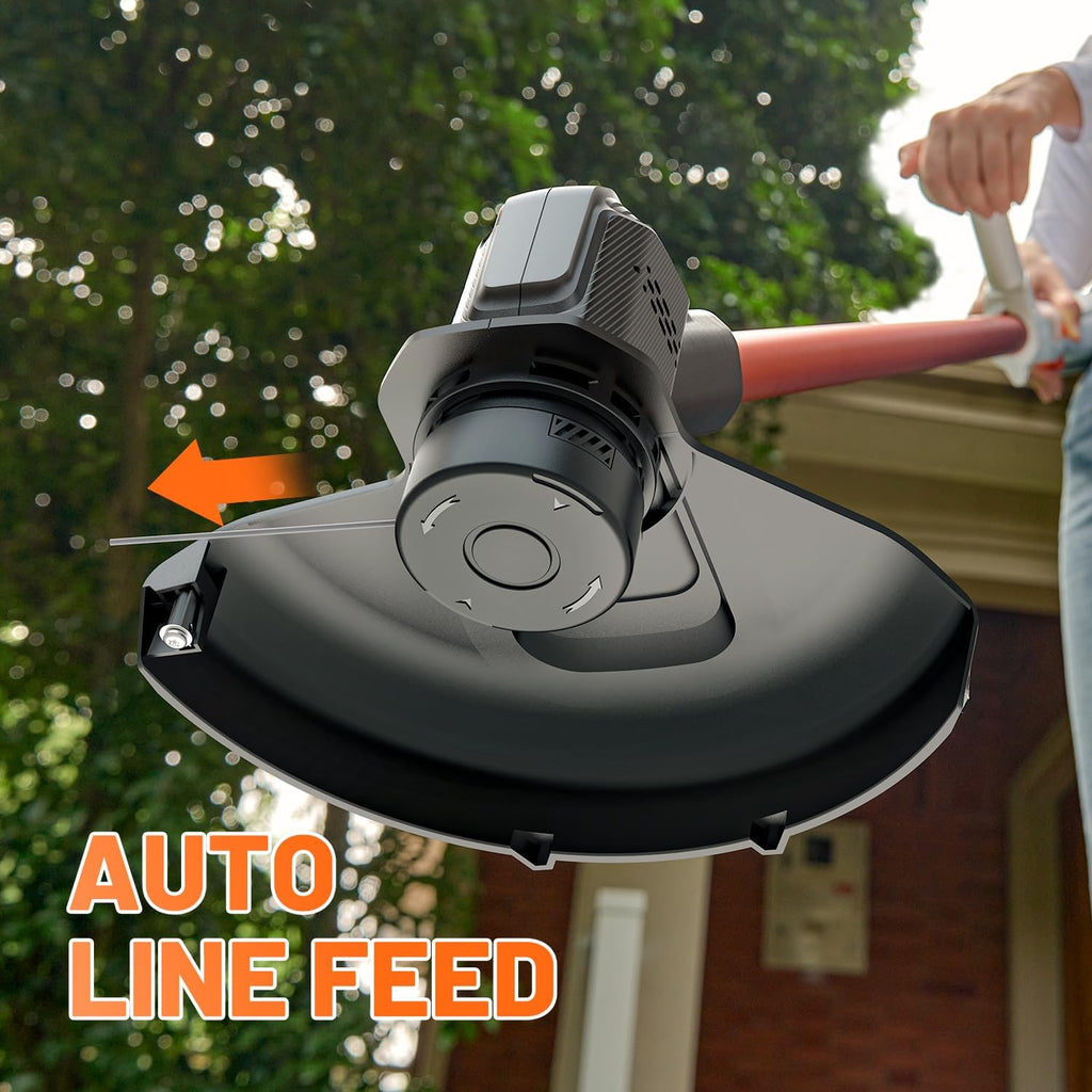 Litheli Cordless Weed Wacker 12 Inch, U20 Handy+ 20V String Trimmer & Weed Eater with 2.0Ah Battery, Grass Trimmer Tools for Garden, Yard and Farm