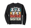 Groovy Soccer Football Player Sister Sweatshirt - Unique Graphic Men Women