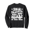 Groovy Hockey Goalie Grandma Hockey Sweatshirt - Graphic Print Men Women