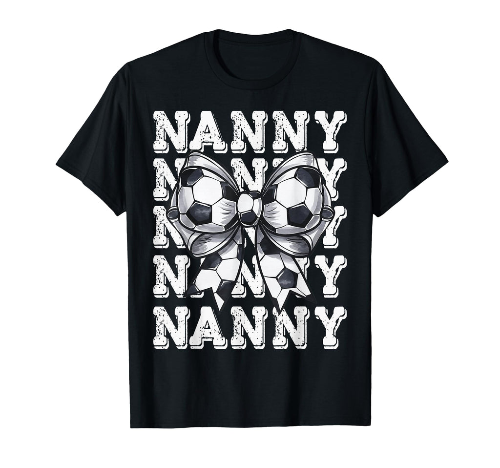 Coquette Soccer Nanny Matching T-Shirt - Custom Art Print for Adults