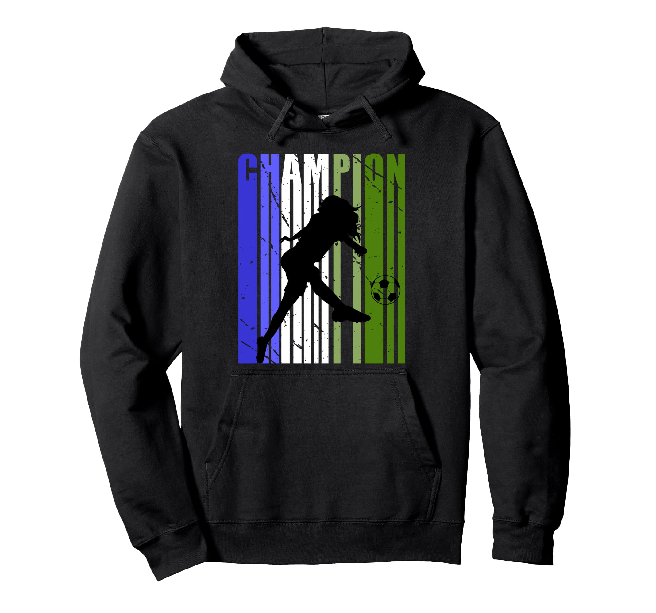 Motivational Soccer Football Player Hoodie - Fun Novelty Design Unisex