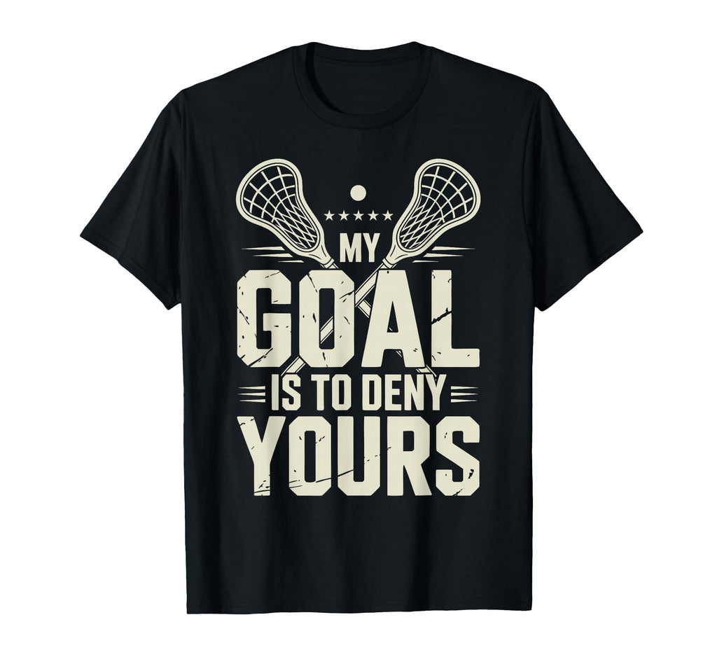 Lacrosse Goalie Lax Goalkeeper T-Shirt - Unique Graphic Men Women