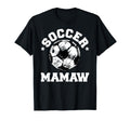 Soccer Mamaw Soccer Ball Distressed T-Shirt - Streetwear Style Unisex
