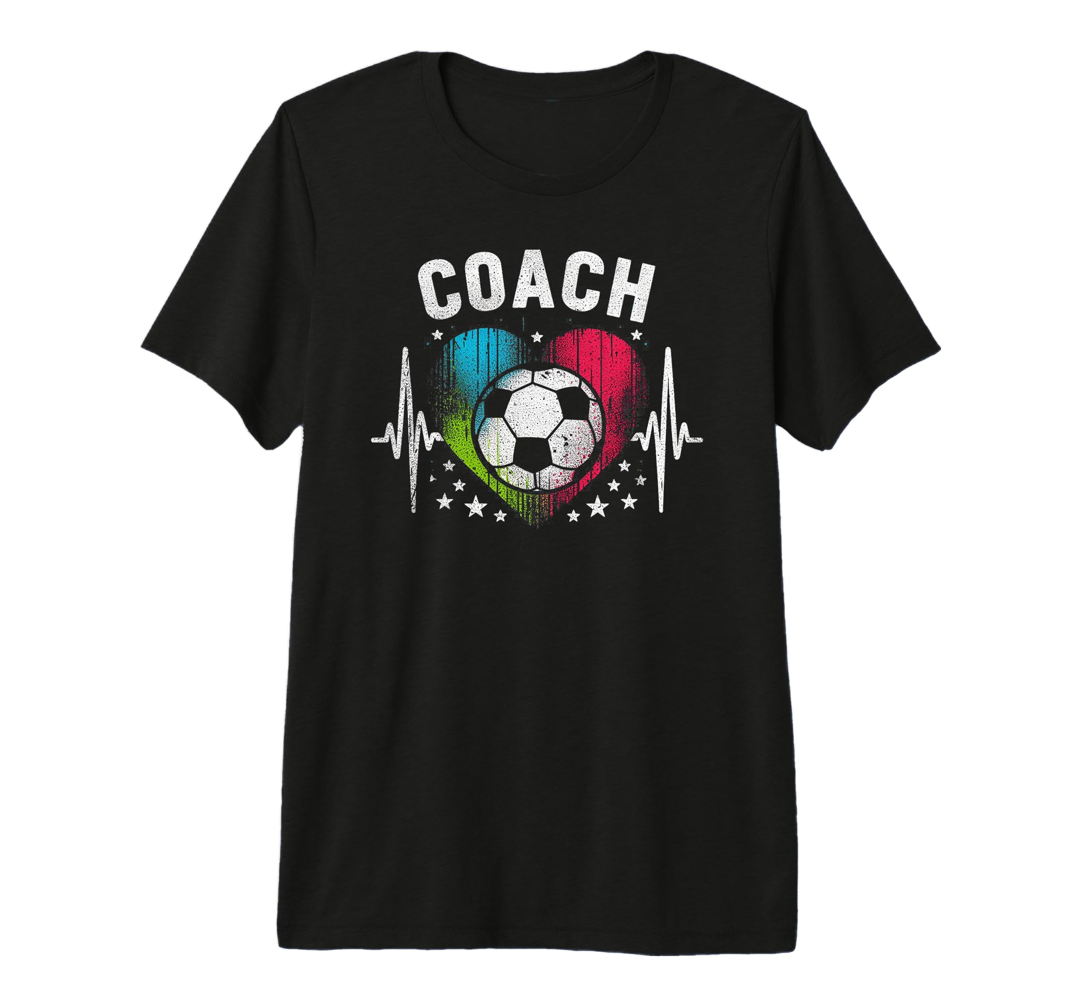 Soccer Coach Training Heart Beat T-Shirt - Streetwear Style Unisex
