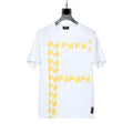Fendi T-Shirt without Collar 'White-Yellow'