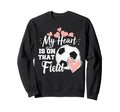 My Heart Is That Soccer Field Funny Sweatshirt - Custom Art Print Unisex