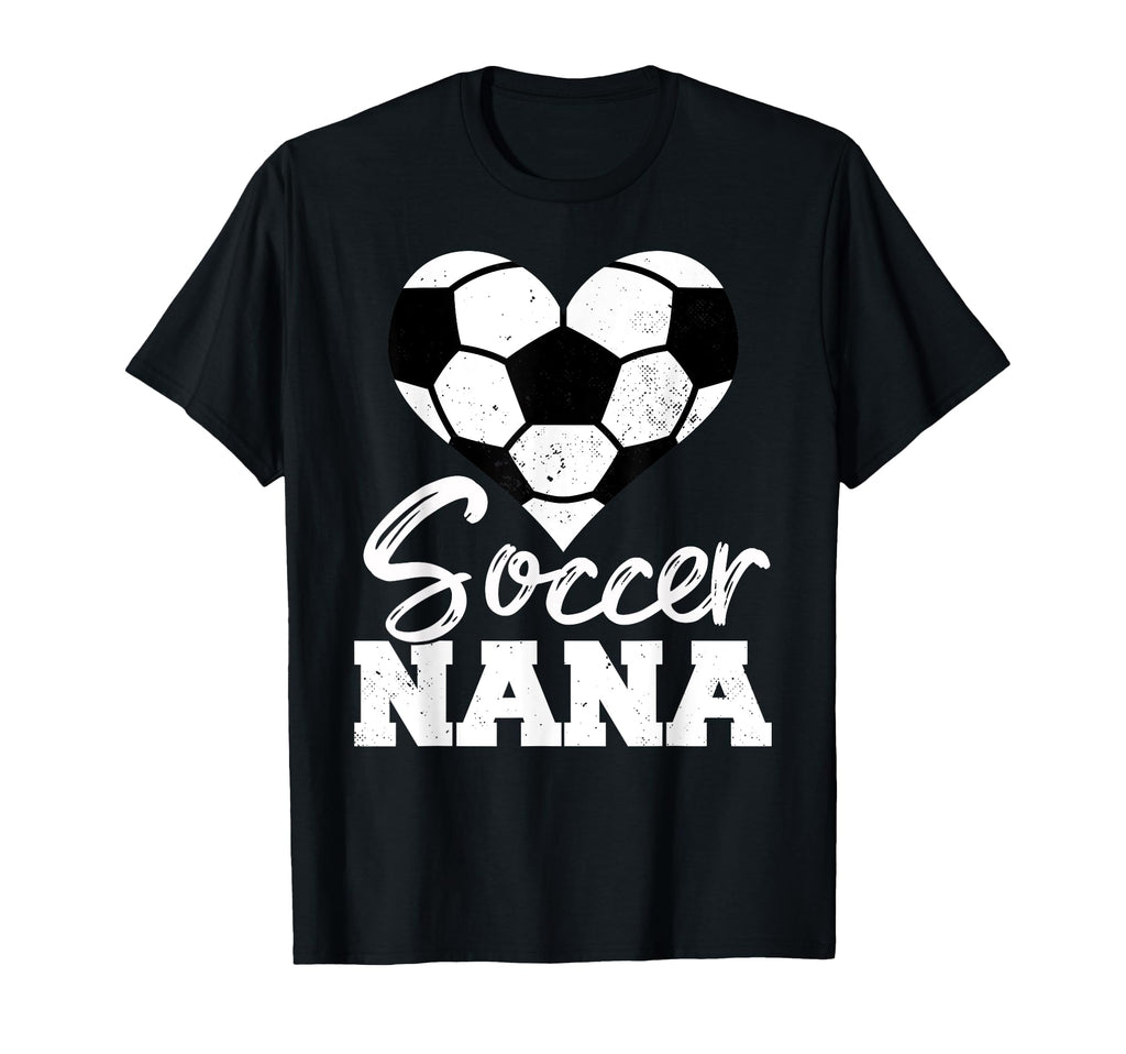 Soccer Nana Heart Funny Heartfelt T-Shirt - Custom Art Print Men Women