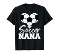 Soccer Nana Heart Funny Heartfelt T-Shirt - Custom Art Print Men Women