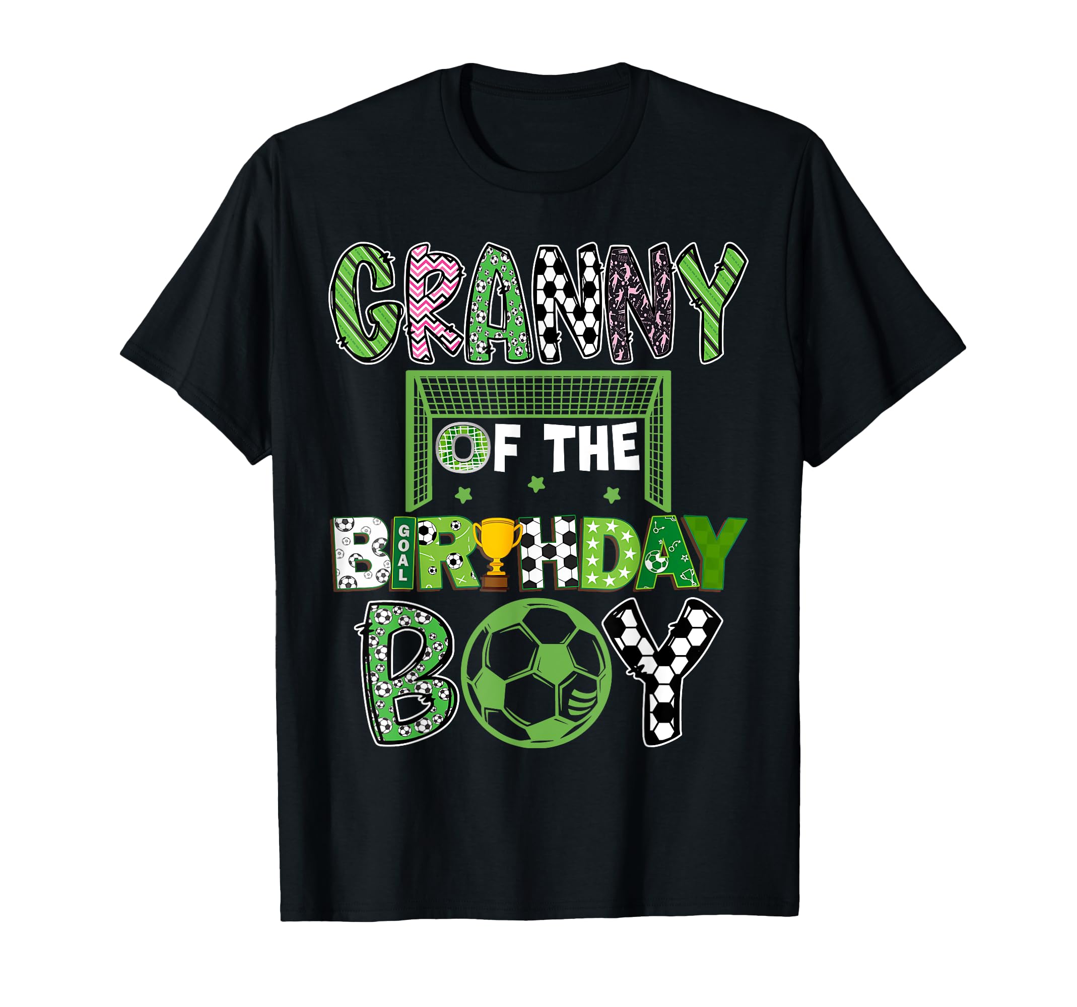 Granny Birthday Soccer Player Birthday T-Shirt - Graphic Print Unisex