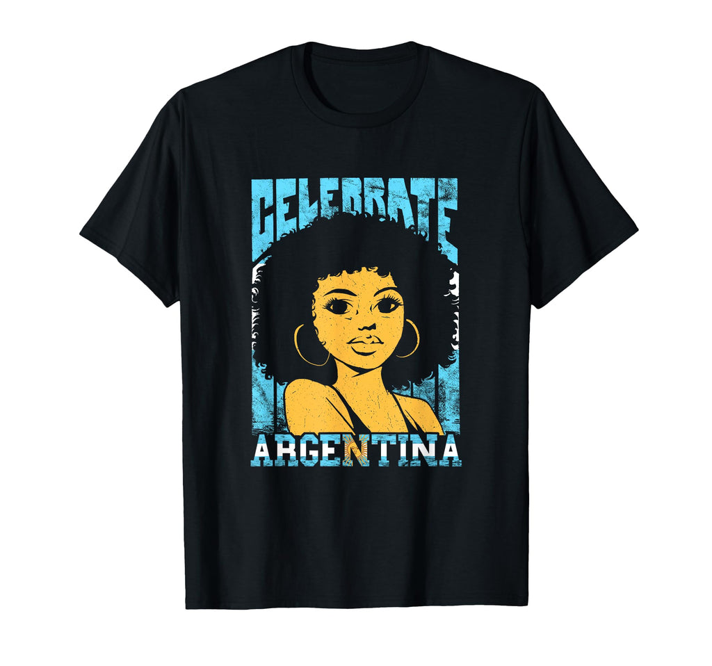 Celebrate Argentina Argentinian T-Shirt - Fun Novelty Design Men Women