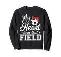 My Heart Is That Field Soccer Mom Sweatshirt - Unique Graphic Men Women