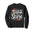 Tis Season To Score Soccer Player Sweatshirt - Graphic Print for Adults