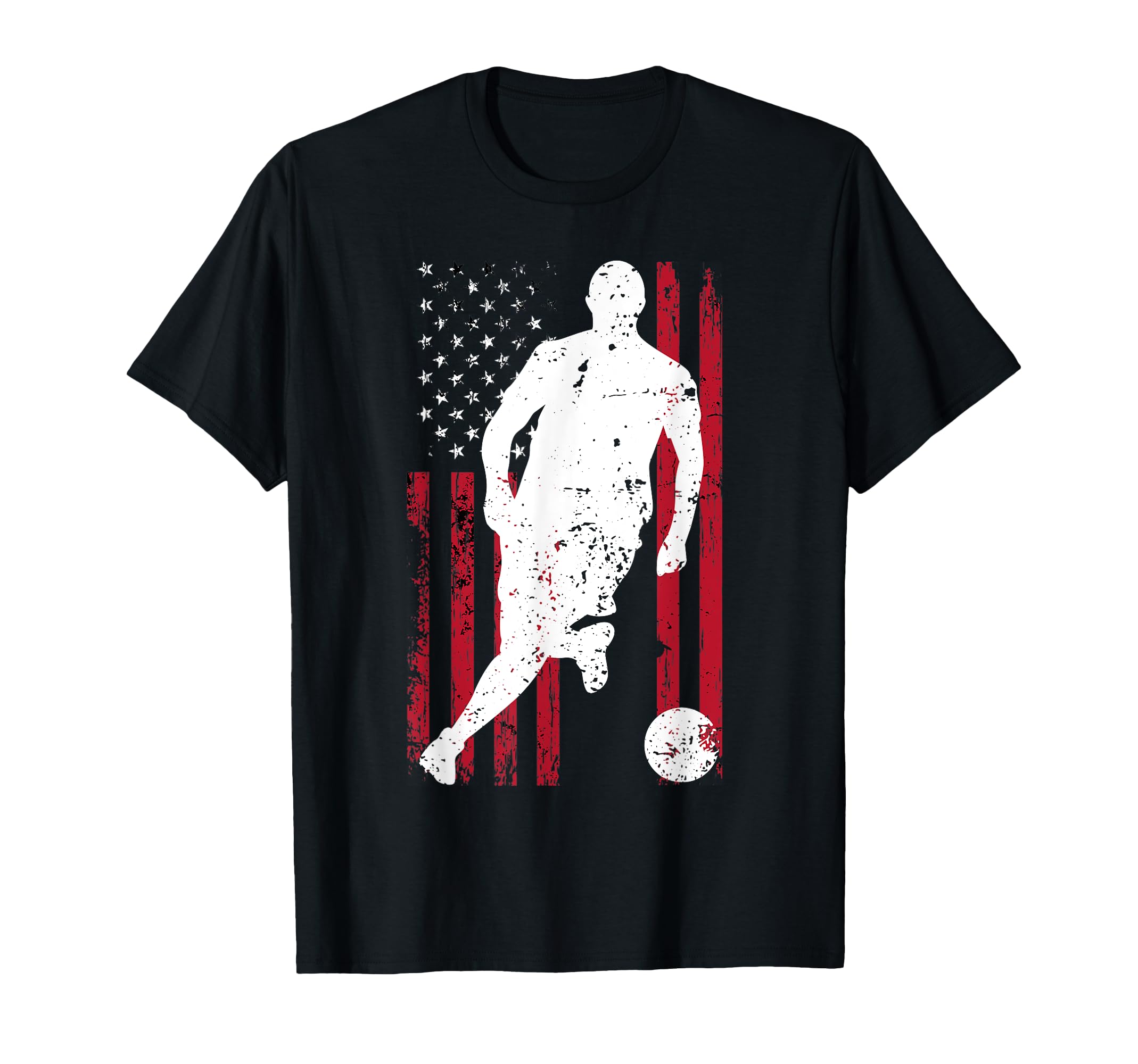 Soccer Usa Flag Gift Soccer Player T-Shirt - Minimalist Print for Adults