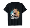 Funny Capybara Soccer Fan Animal Sports T-Shirt - Novelty Apparel Unisex