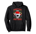 Player Team Club Outfit Love Soccer Hoodie - Graphic Print for Adults