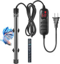 HITOP Compact Submersible Aquarium Heater -100W Digital Heater for Fish Tank Turtle Tank 10-25 Gallon, Saltwater and Fresh Water with Temperature Controller (100W)