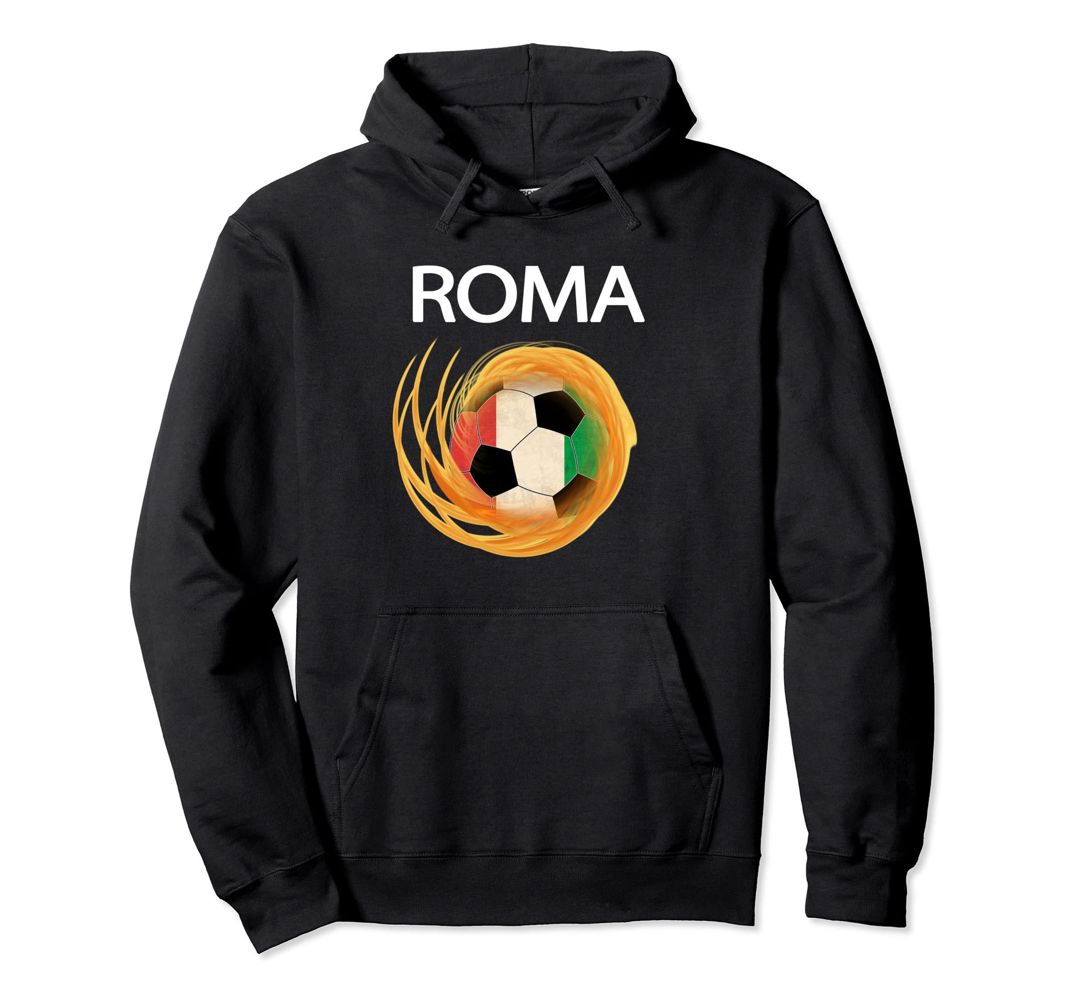 Roma Soccer 2018 Italian Flag T-Shirt - Casual Everyday Wear for Adults