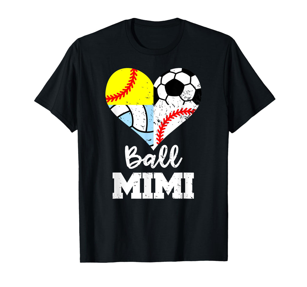 Ball Mimi Soccer Baseball Softball T-Shirt - Trendy Graphic Unisex