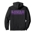Hawaii Soccer Purple Text Hoodie - Fun Novelty Design for Adults
