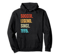 Soccer Legend Since 1995 Birthday Hoodie - Trendy Graphic for Adults