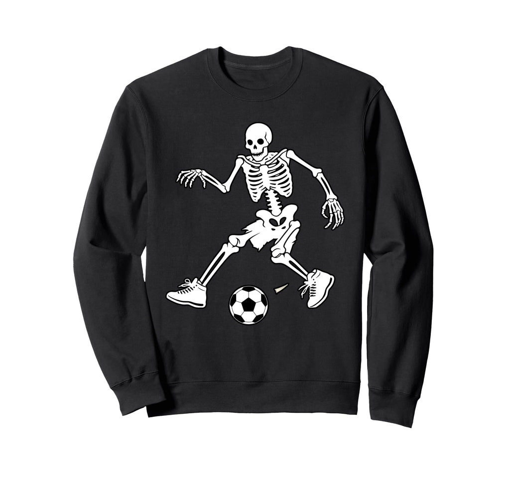 Halloween Skeleton Playing Sweatshirt - Custom Art Print Men Women