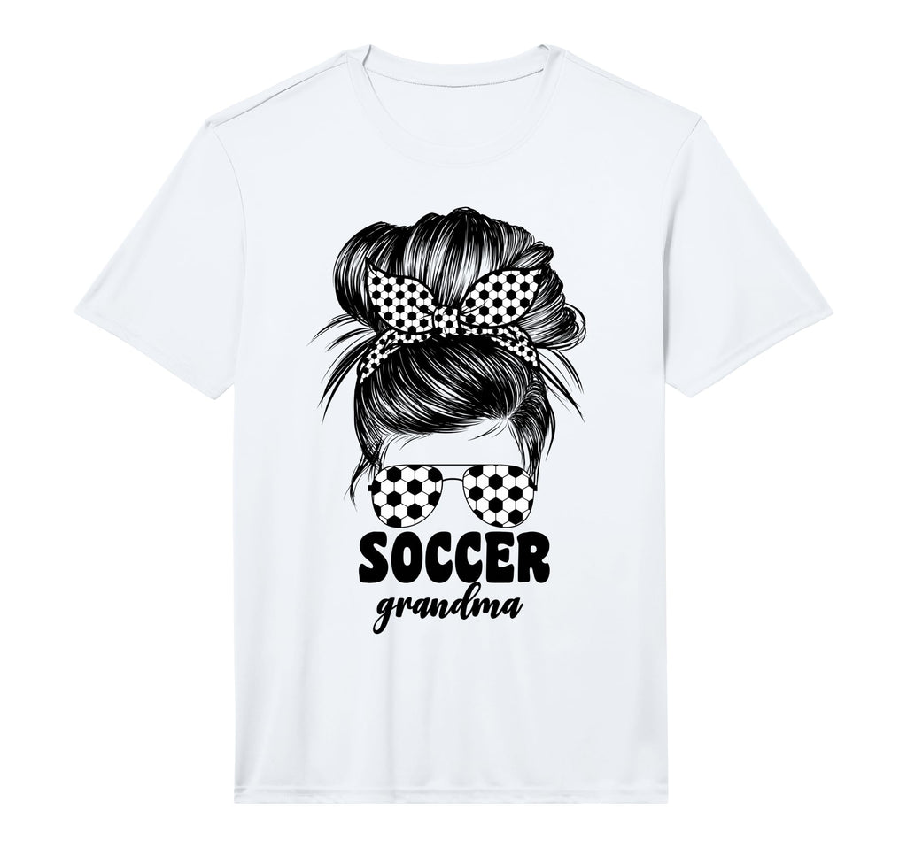 Mens Soccer Grandma Grandmom Messy T-Shirt - Aesthetic Graphic Men Women