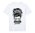 Mens Soccer Grandma Grandmom Messy T-Shirt - Aesthetic Graphic Men Women