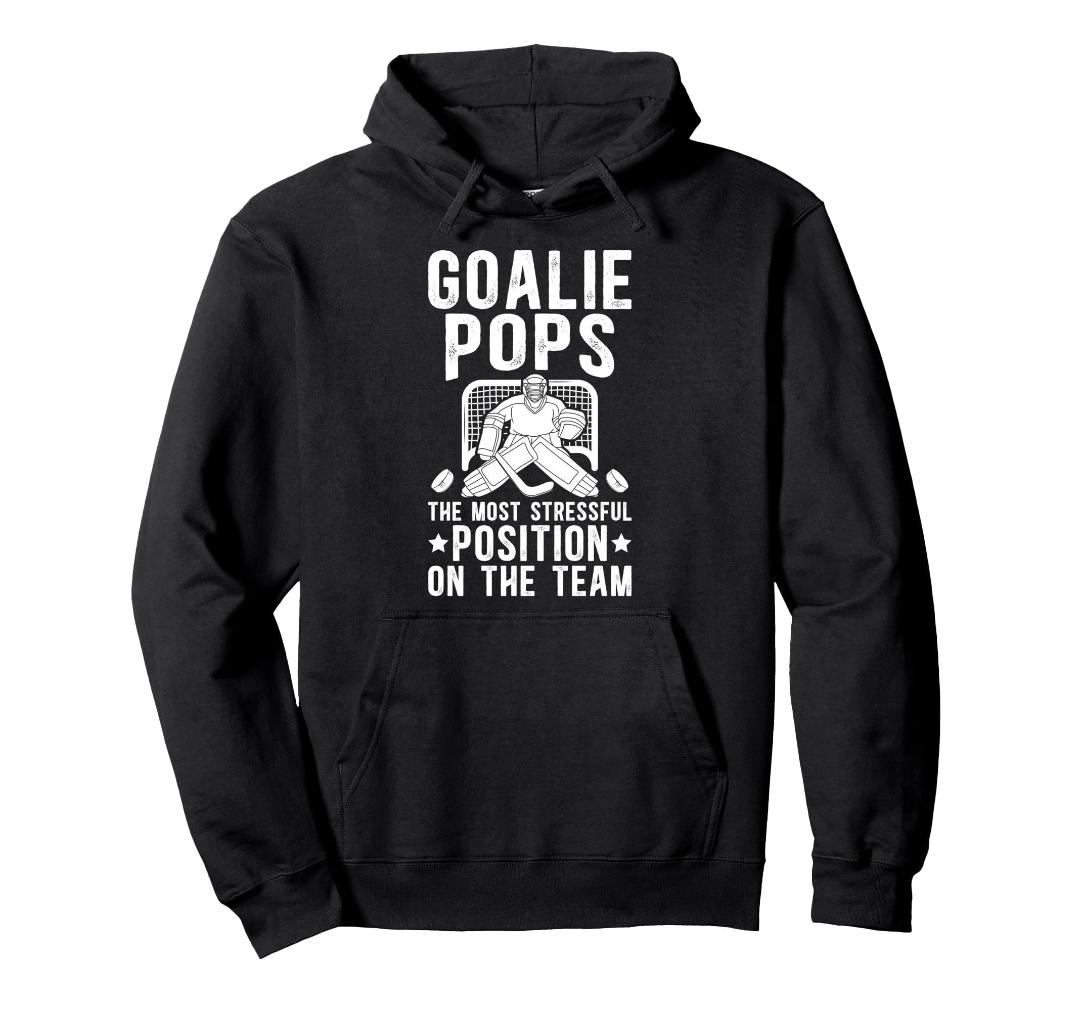 Funny Hockey Goalie Pops Ice Hockey Hoodie - Trendy Graphic Men Women