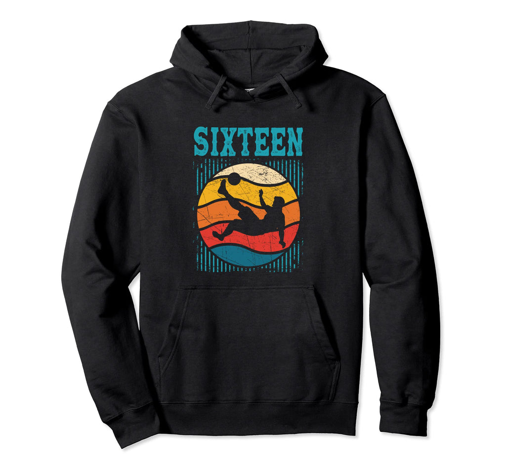 16Th Birthday Soccer 16 Years Old Hoodie - Aesthetic Graphic Unisex
