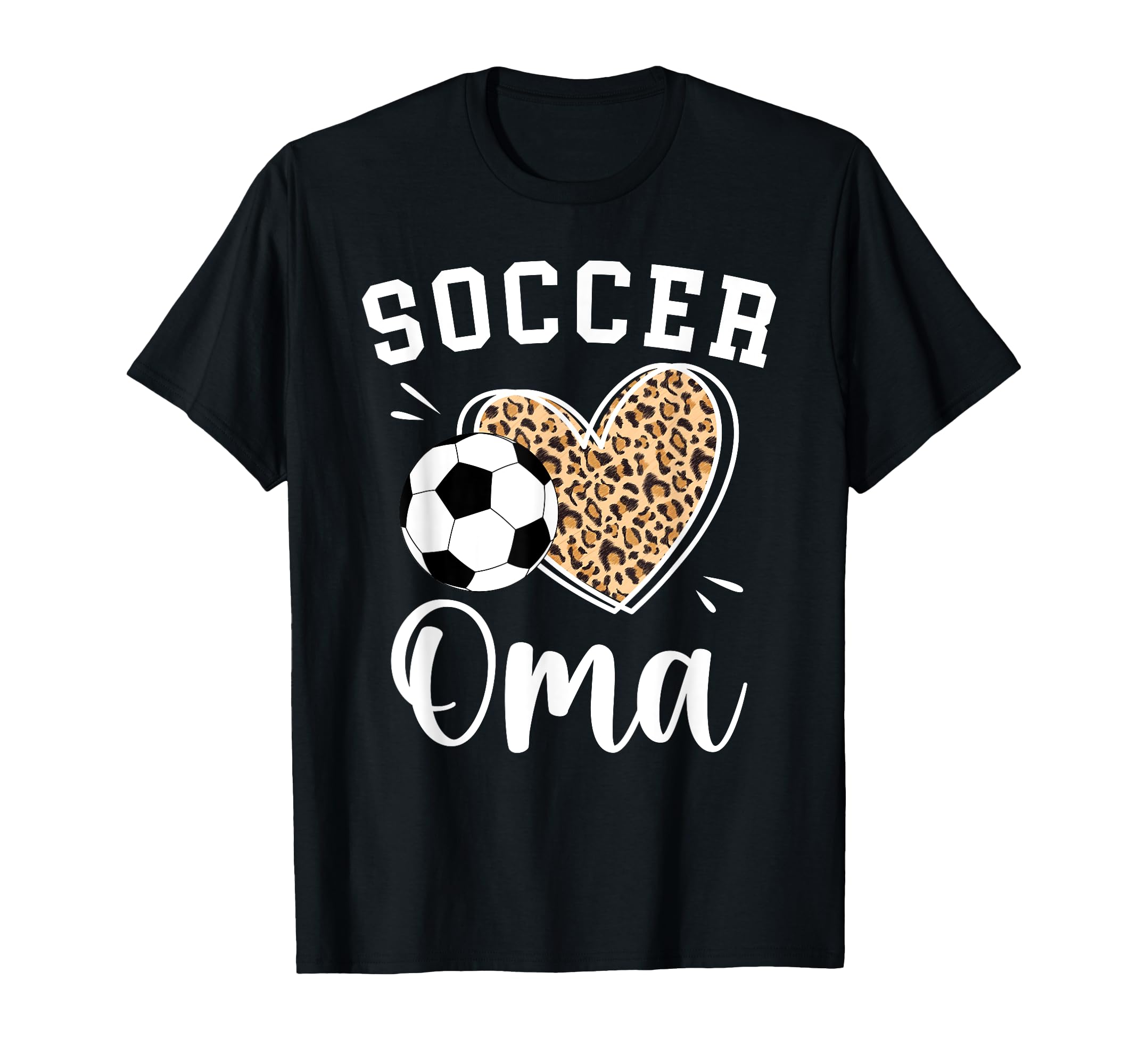 Soccer Oma Heart Grandma Oma Soccer T-Shirt - Novelty Apparel Unisex