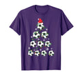 Soccer Tree Holiday Gift Sport Lover T-Shirt - Minimalist Print Unisex