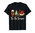 Tis Season Hockey Coffee Tree Ice Hockey T-Shirt - Minimalist Print Unisex