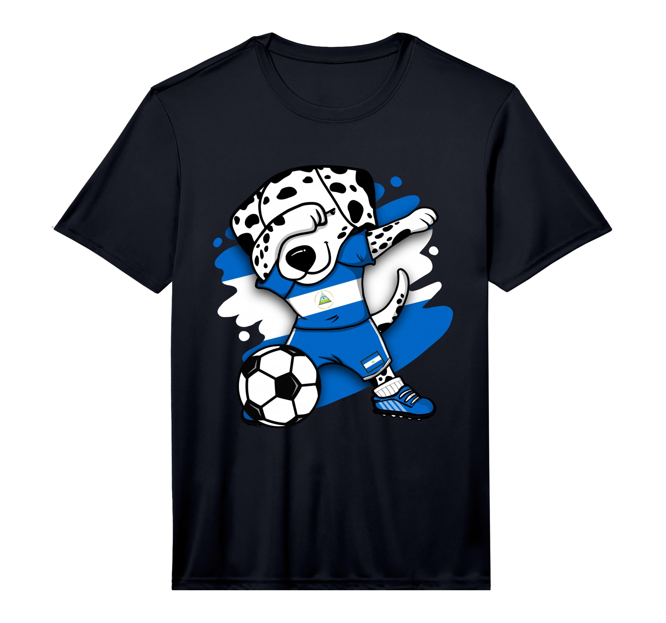 Dabbing Dalmatian Dog Nicaragua T-Shirt - Custom Art Print for Adults
