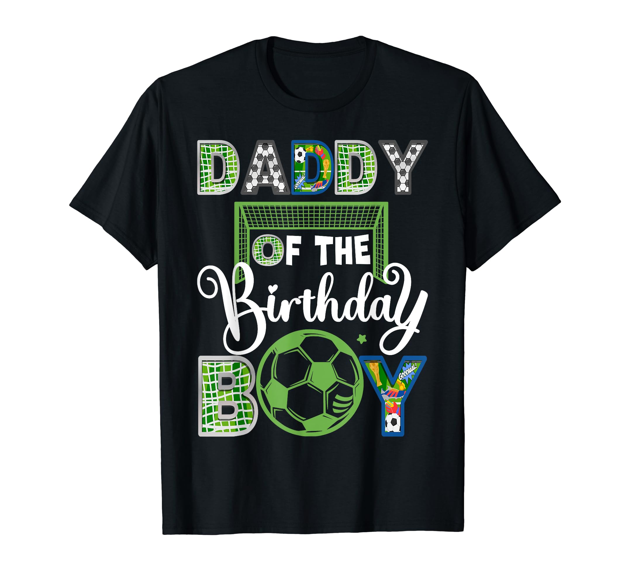 Daddy Birthday Soccer Baller Birthday T-Shirt - Fun Novelty Design Unisex