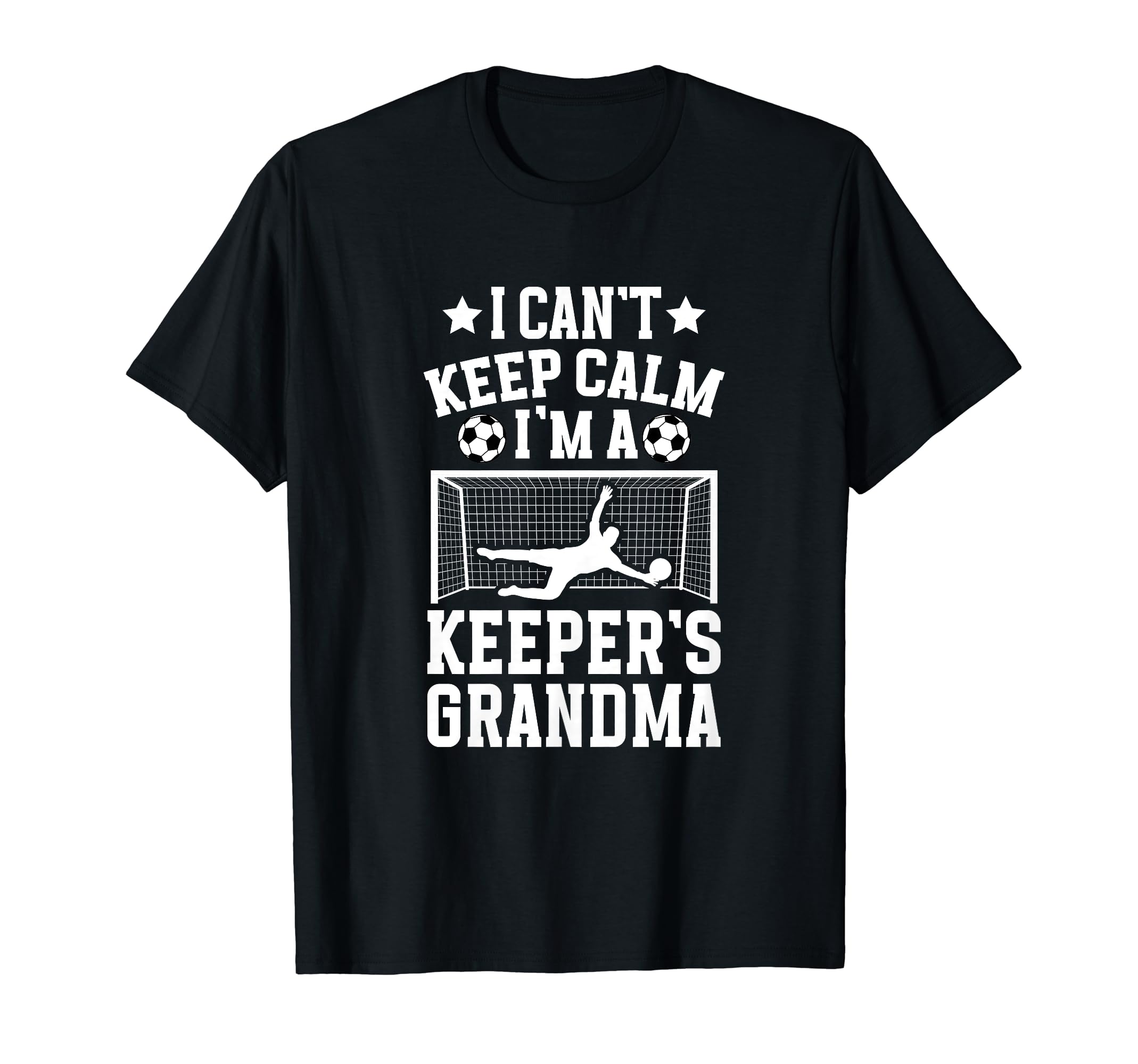 Im Soccer Keeper Grandma Soccer T-Shirt - Minimalist Print for Adults