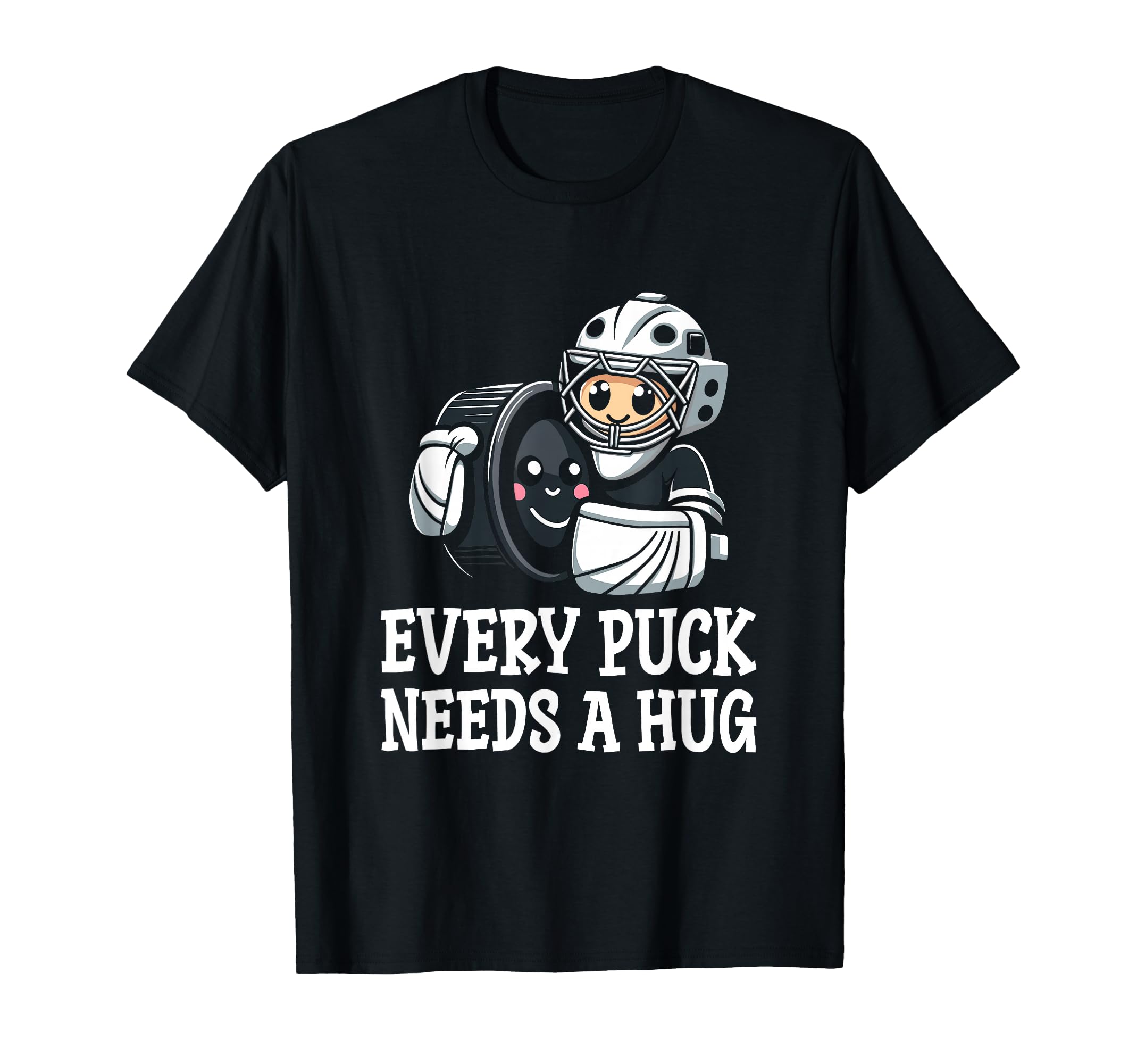 Ice Hockey Goalie Goalkeeper Goalie Puck T-Shirt - Custom Art Print Unisex