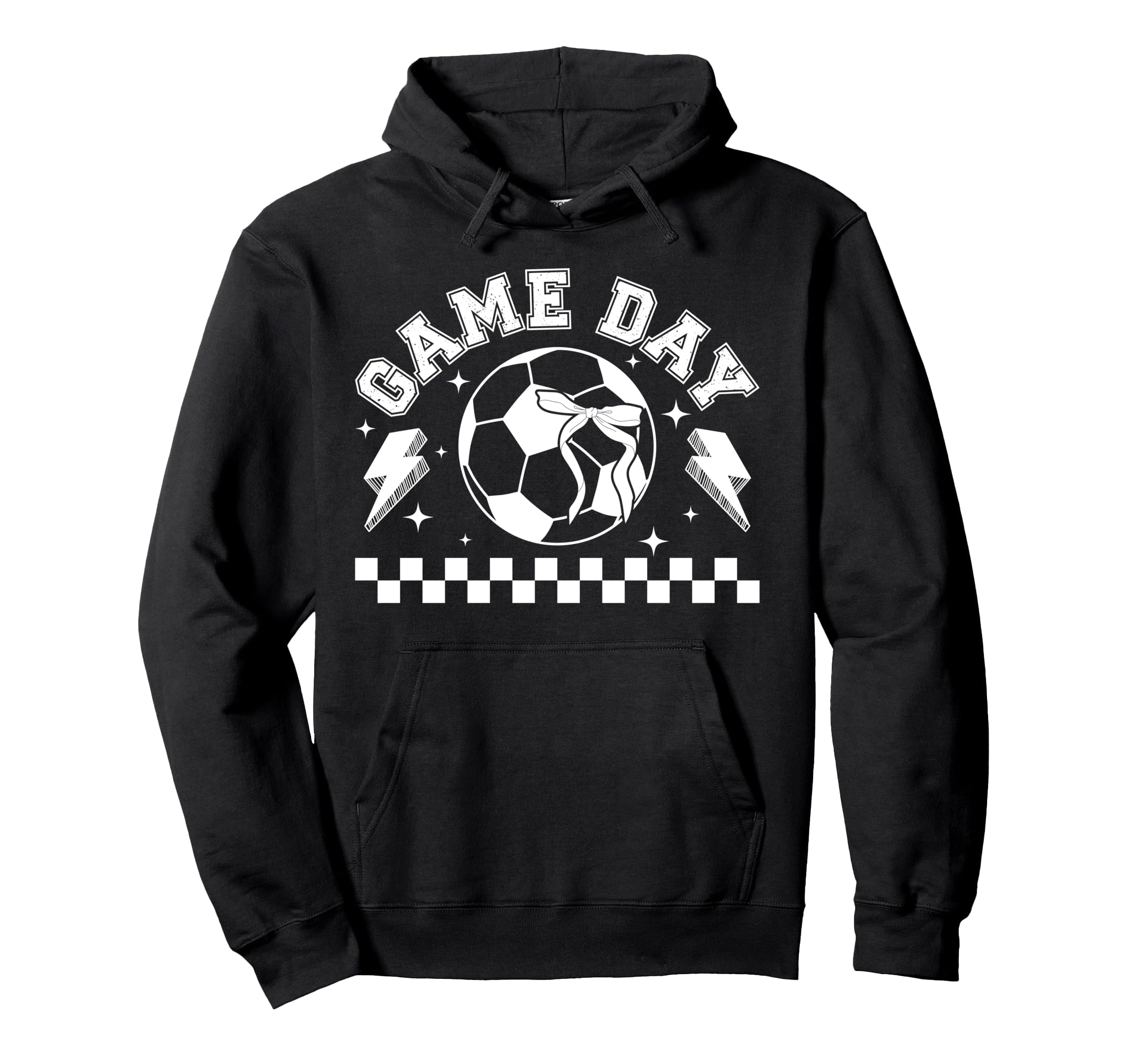 Soccer Game Day Coquette Game Day Hoodie - Custom Art Print for Adults