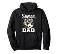 Soccer Dad Leopard Heart Matching Hoodie - Aesthetic Graphic Men Women