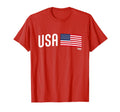 Superfan Usa Minimal Flag Stripe T-Shirt - Casual Everyday Wear Unisex