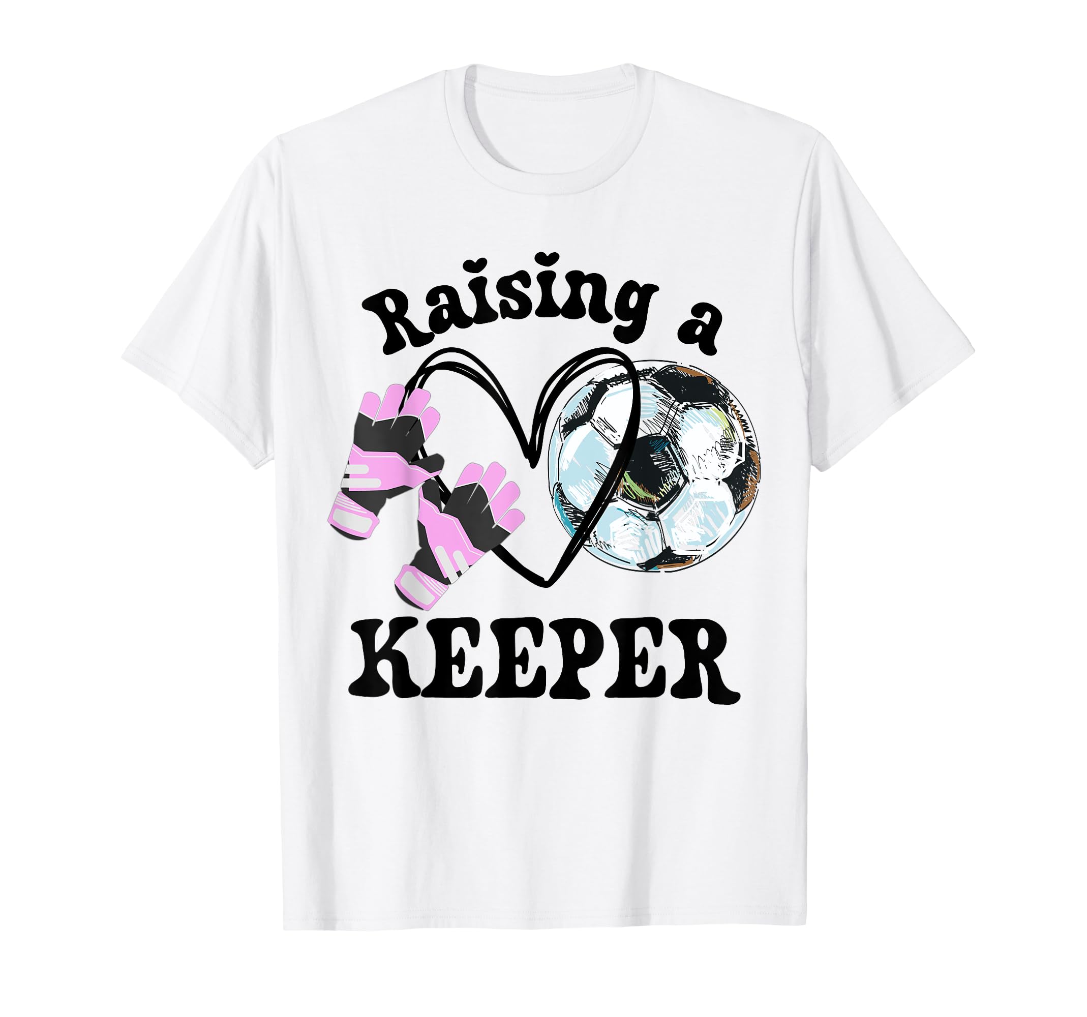Keeper Mom Goalkeeper Soccer Mama T-Shirt - Fun Novelty Design for Adults