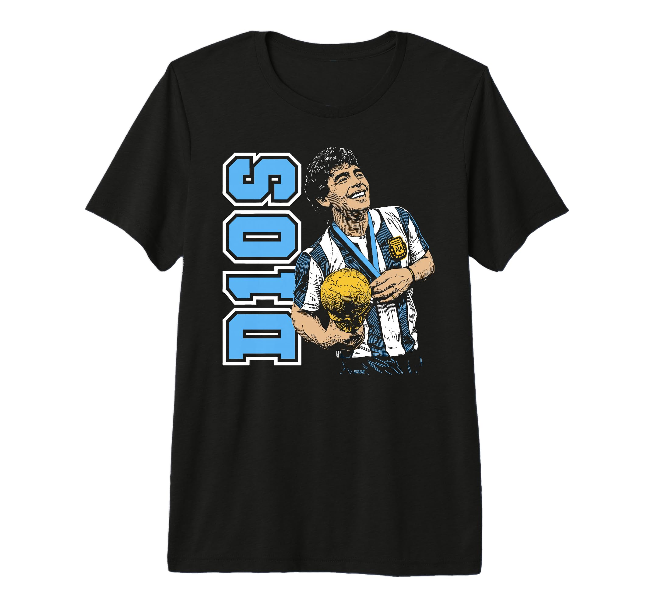Diego Maradona D10S 1986 World T-Shirt - Custom Art Print for Adults