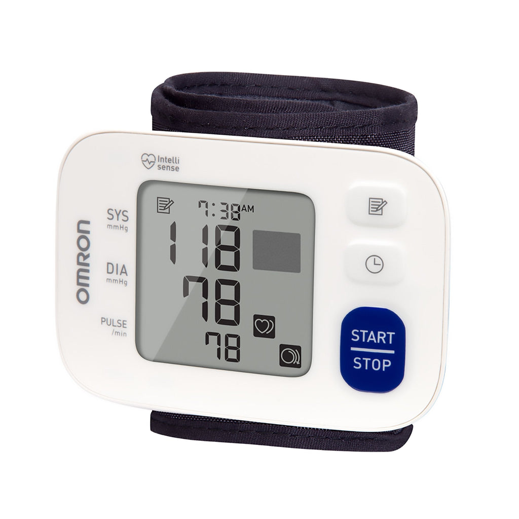 Omron® 3 Digital Blood Pressure Wrist Unit, Automatic Inflation, Large Cuff BP6100