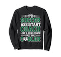 Soccer Assistant Coach Like Head Sweatshirt - Minimalist Print Men Women